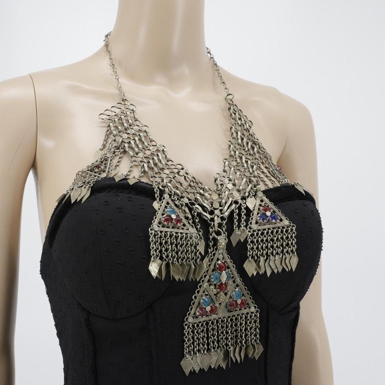 Vintage Afghan Statement Necklace