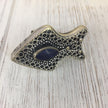 Vintage Afghan Kuchi Adjustable Ring with blue Lapis Stone