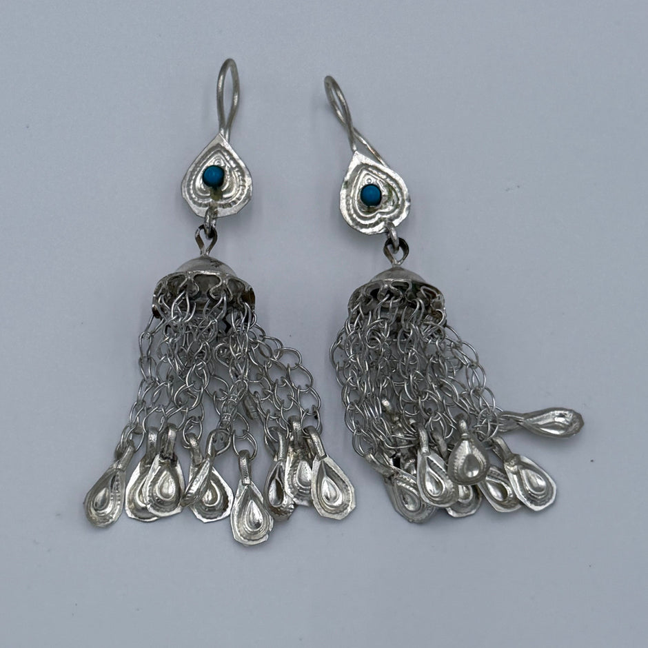 Vintage Afghani Tribal Statement Earrings