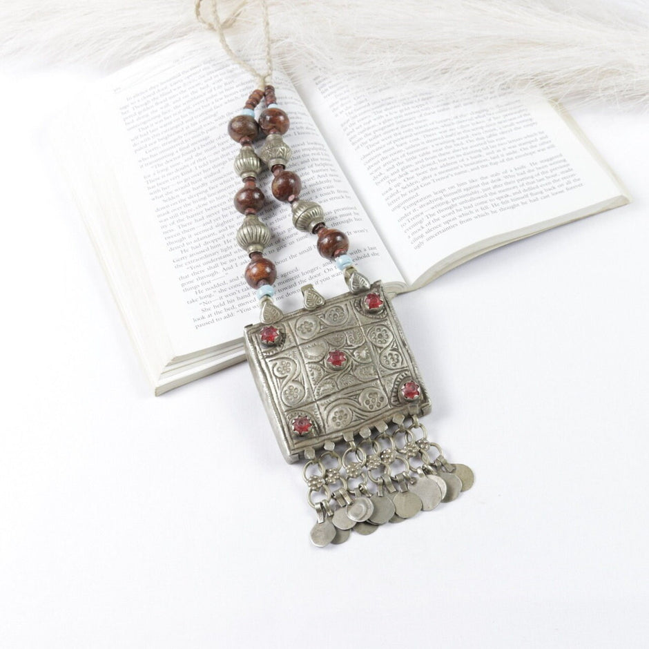 Vintage Style Afghan Statement Necklace