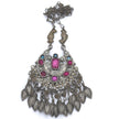 Vintage Afghan Statement Pendant Necklace