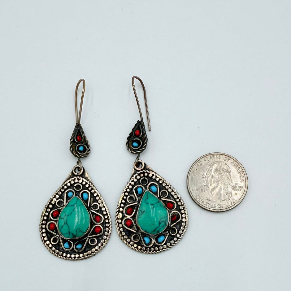 Handmade Afghan Teardrop Earrings
