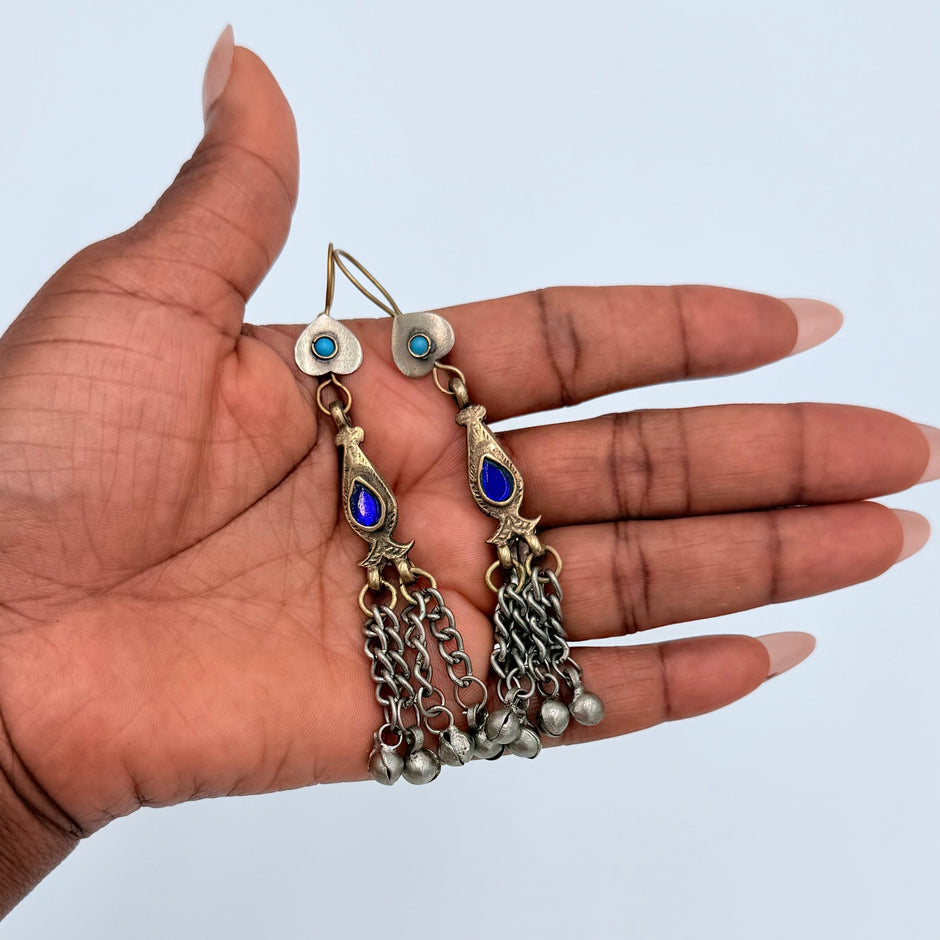 Vintage Afghani Tribal Statement Earrings