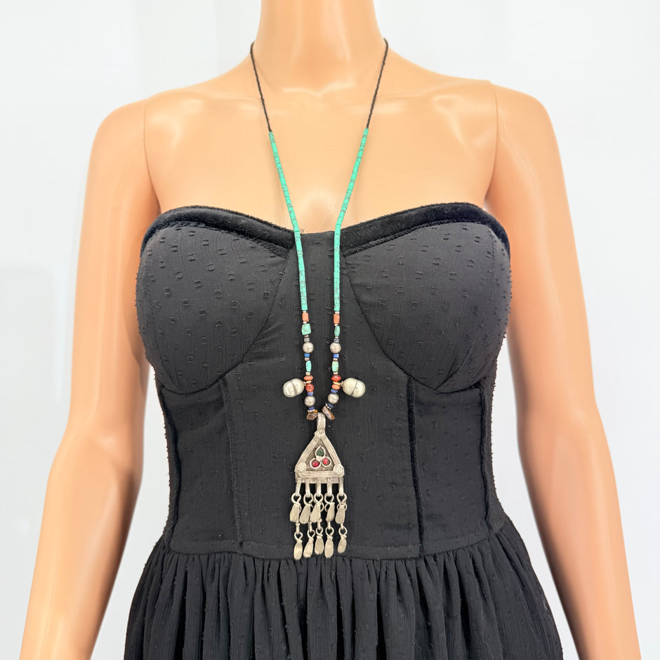 Vintage Afghani Kuchi Pendant Necklace