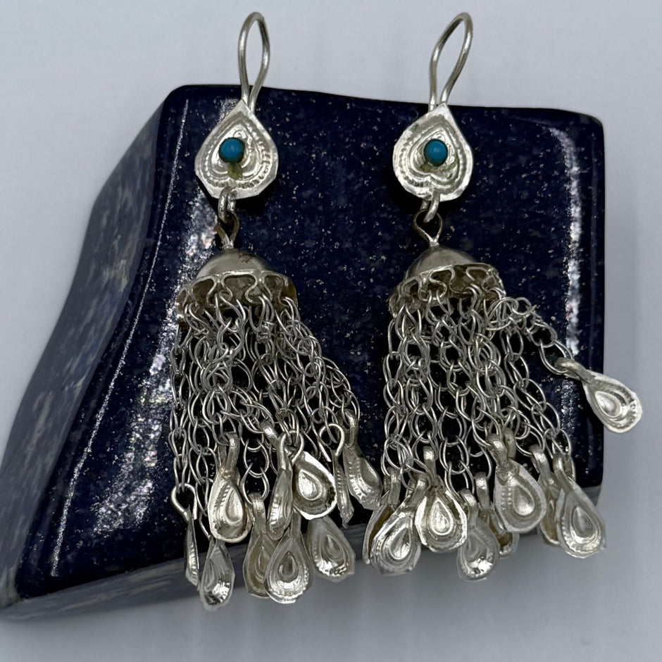 Vintage Afghani Tribal Statement Earrings