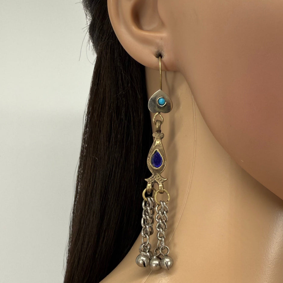 Vintage Afghani Tribal Statement Earrings