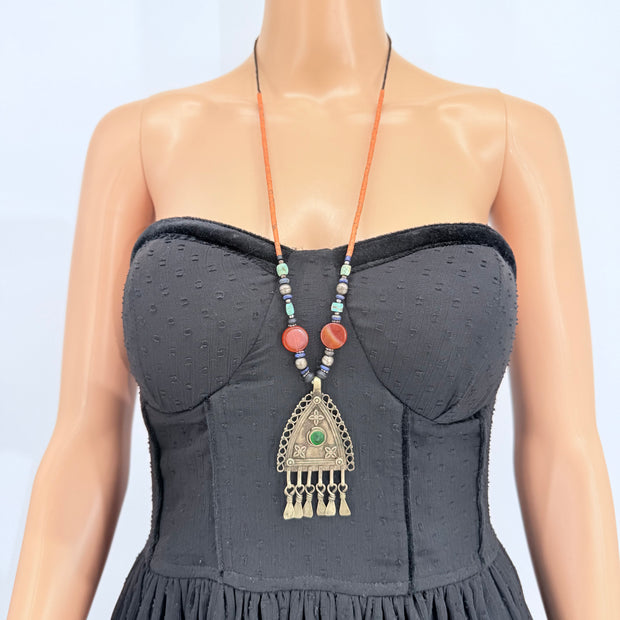 Vintage Afghani Kuchi Pendant Necklace