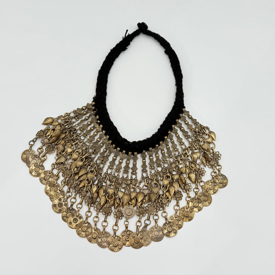 Vintage Afghan Statement Necklace Large