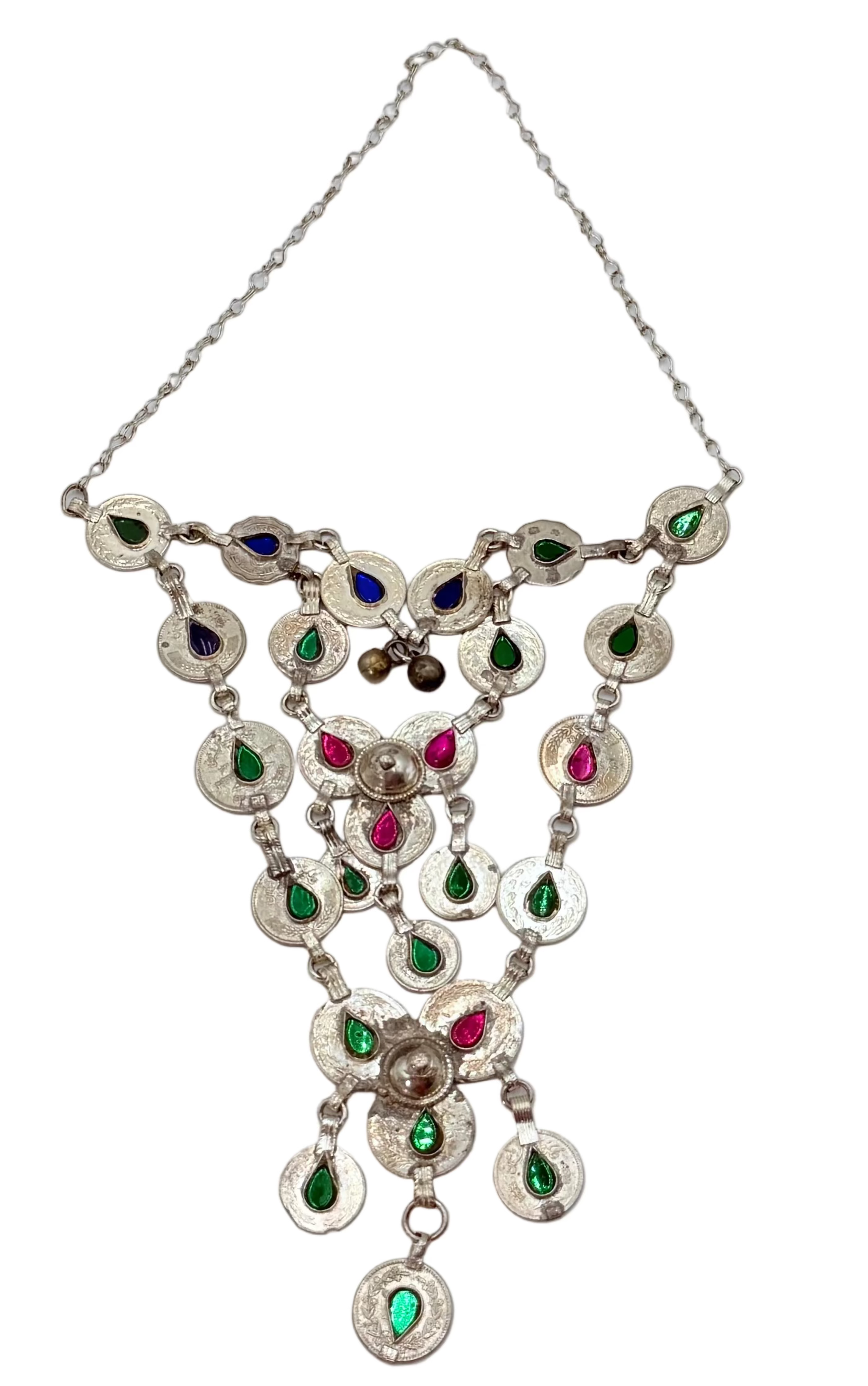 Vintage Afghan Layered Coin Necklace