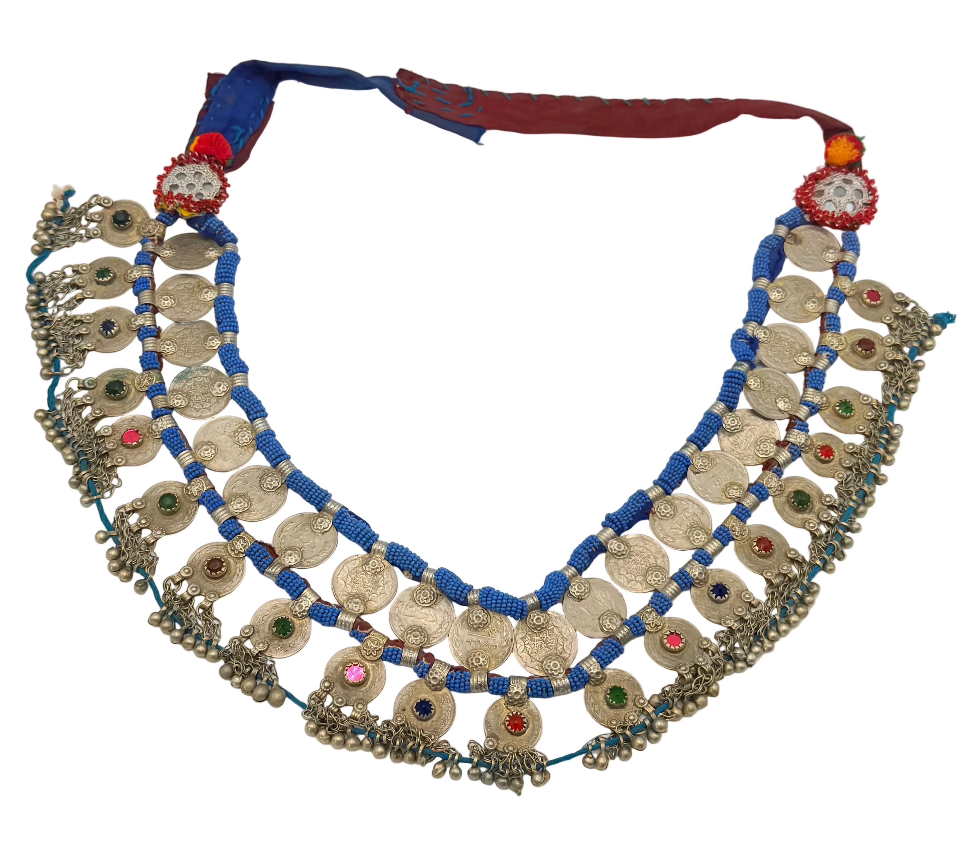 Vintage Afghan Kuchi Coins Belt Large