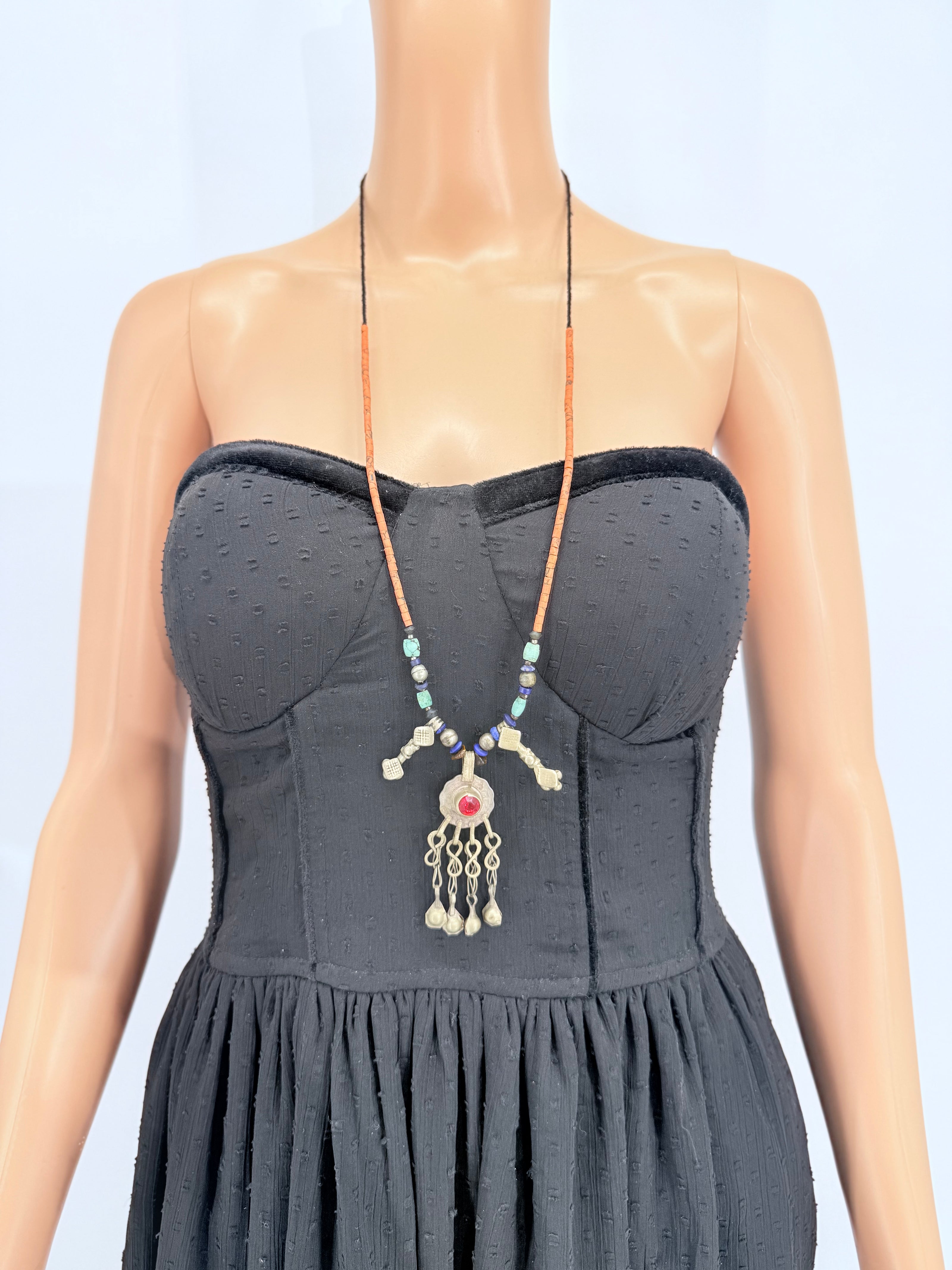 Vintage Afghani Kuchi Pendant Necklace