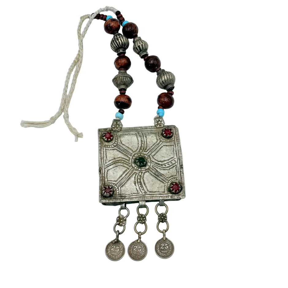 Vintage Afghan Bohemian Statement Necklace