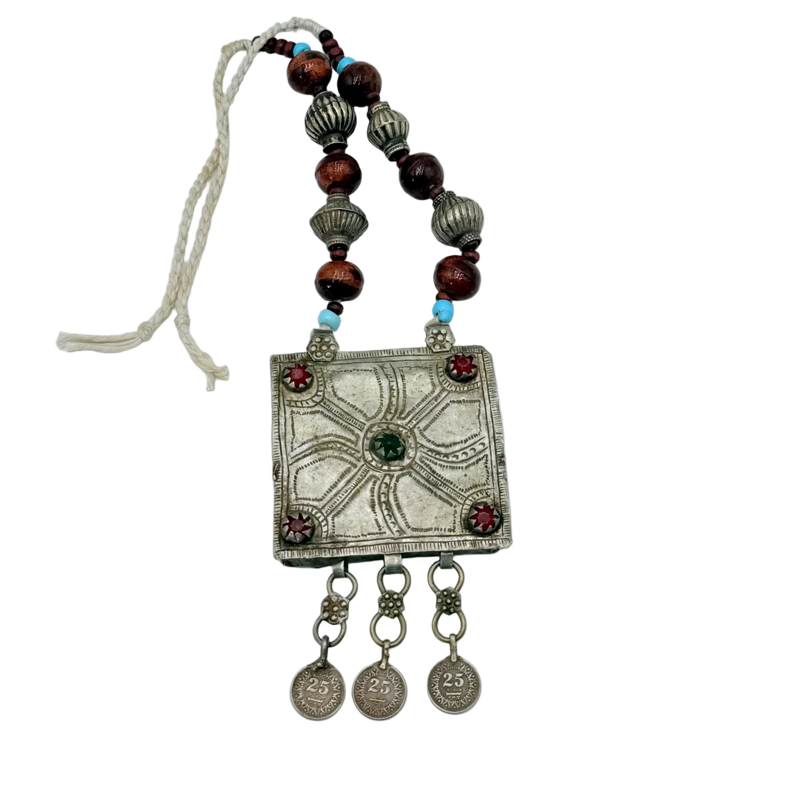 Vintage Afghan Bohemian Statement Necklace
