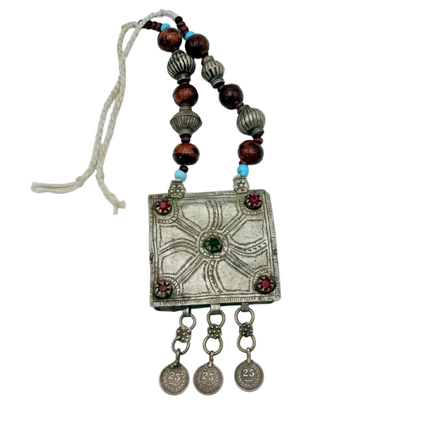 Vintage Afghan Bohemian Statement Necklace