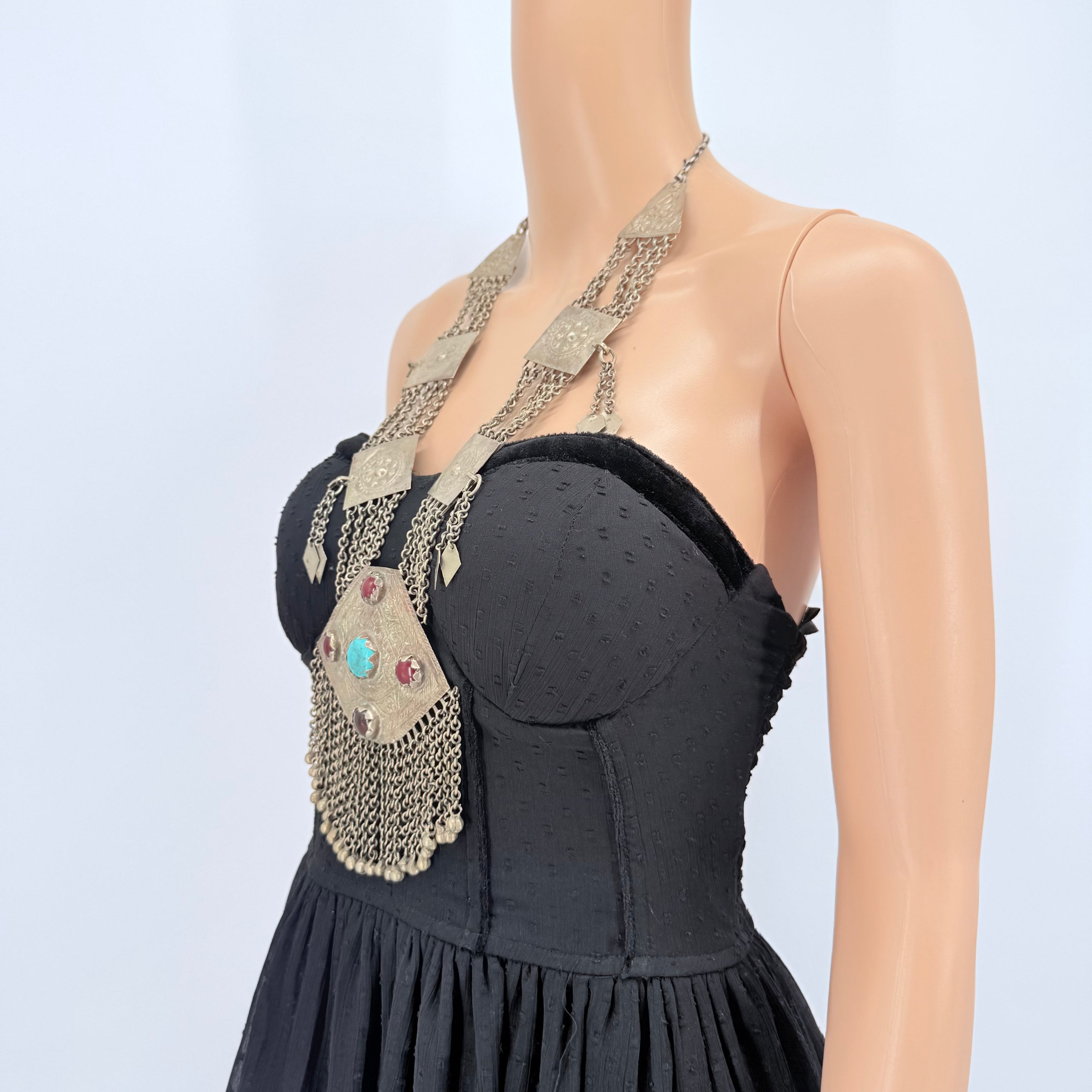 Vintage Afghan Bohemian Statement Pendant Necklace