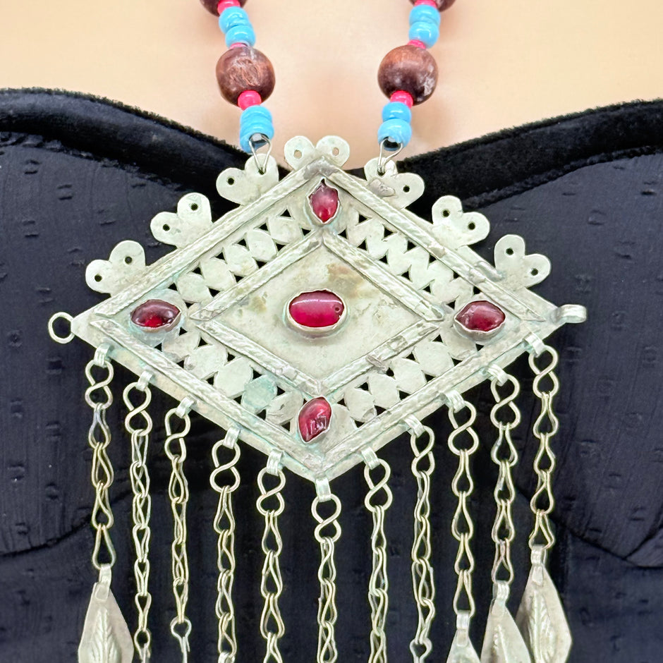 Vintage Afghani  Pendant  Necklace