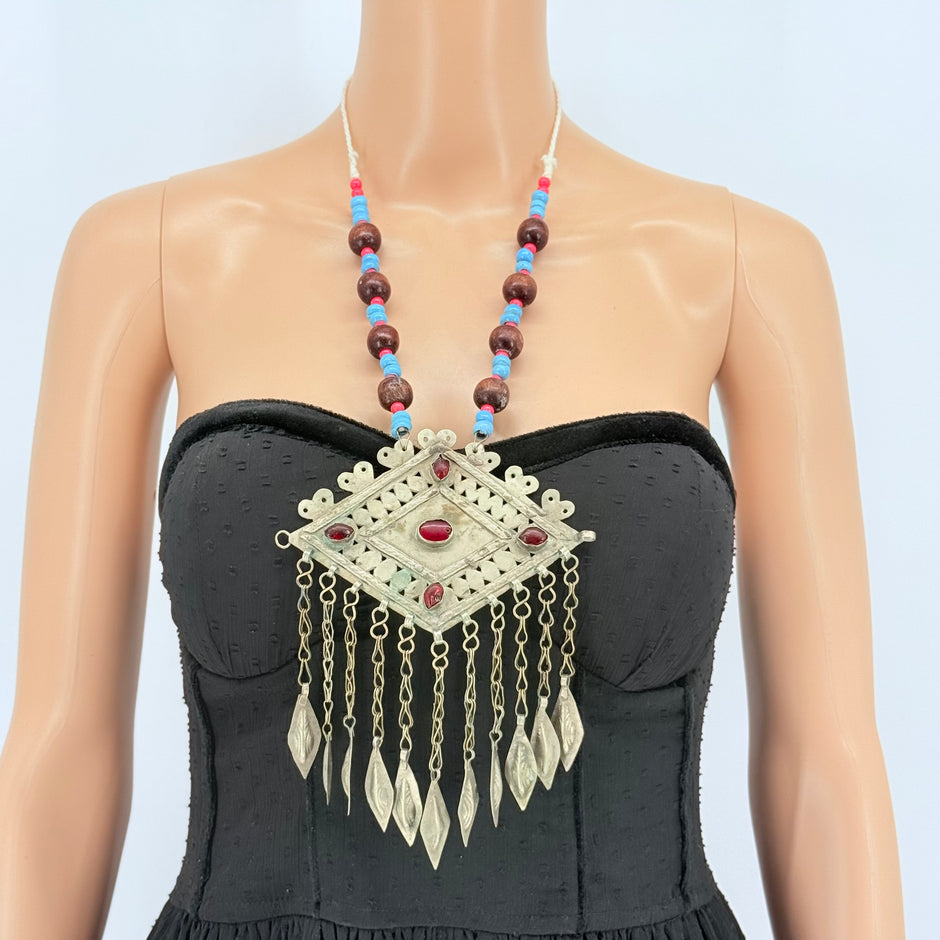 Vintage Afghani  Pendant  Necklace