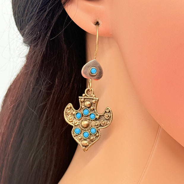 Vintage Afghani Tribal Statement Earrings