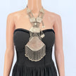 Vintage Afghan Bohemian Statement Pendant Necklace