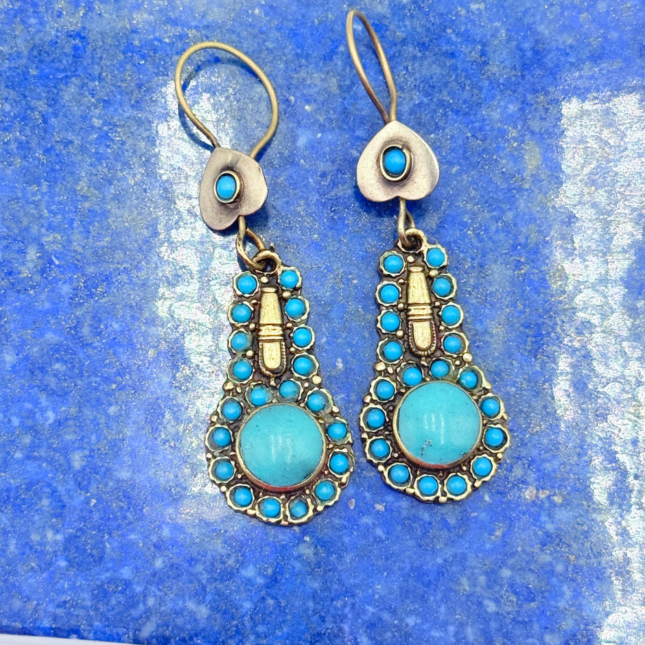 Vintage Afghan Kuchi Handcrated Earrings Set