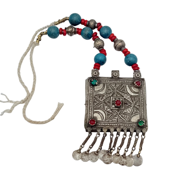 Vintage Afghan Ethnic Necklace Large