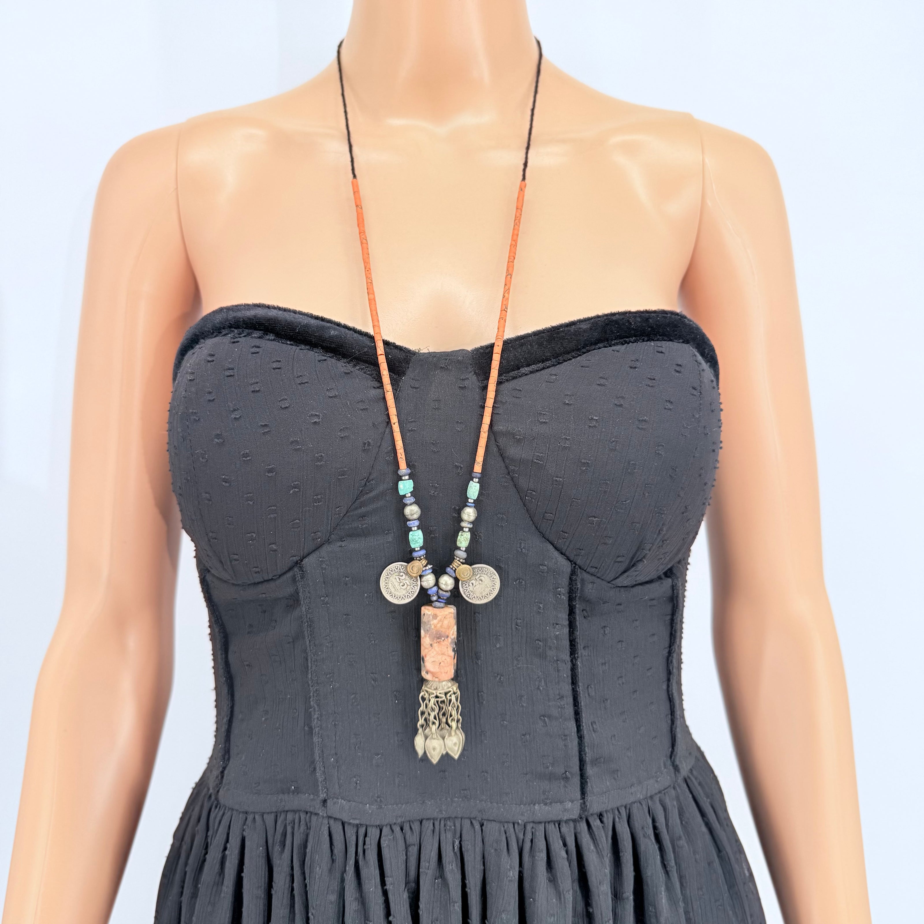 Vintage Afghani Kuchi Pendant Necklace