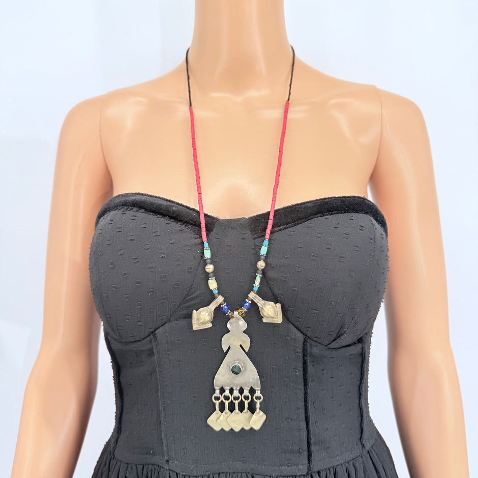 Vintage Afghani Kuchi Pendant Necklace