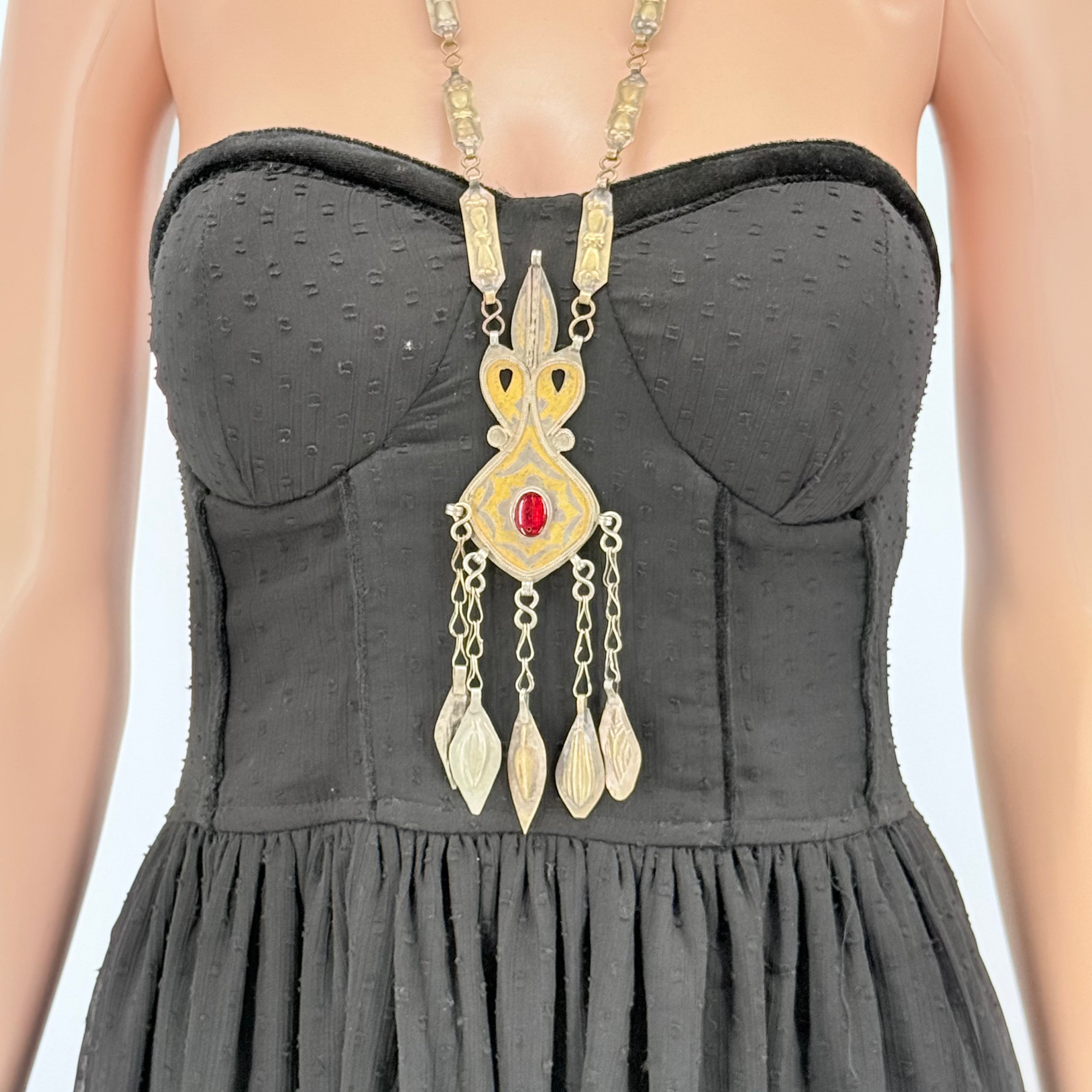 Vintage Afghani  Pendant  Necklace