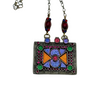 Vintage Afghan Pendant  Necklace