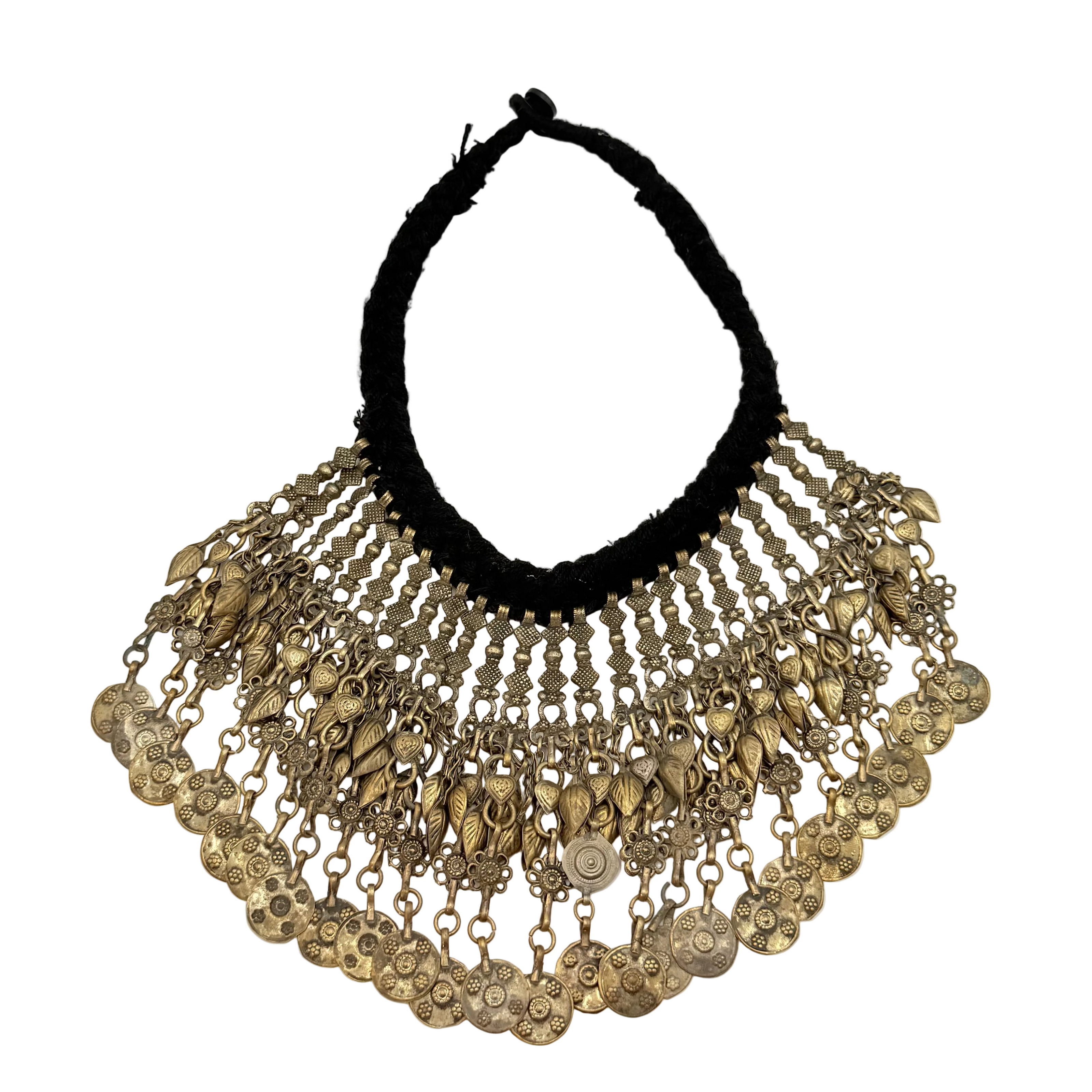 Vintage Afghan Statement Necklace Large