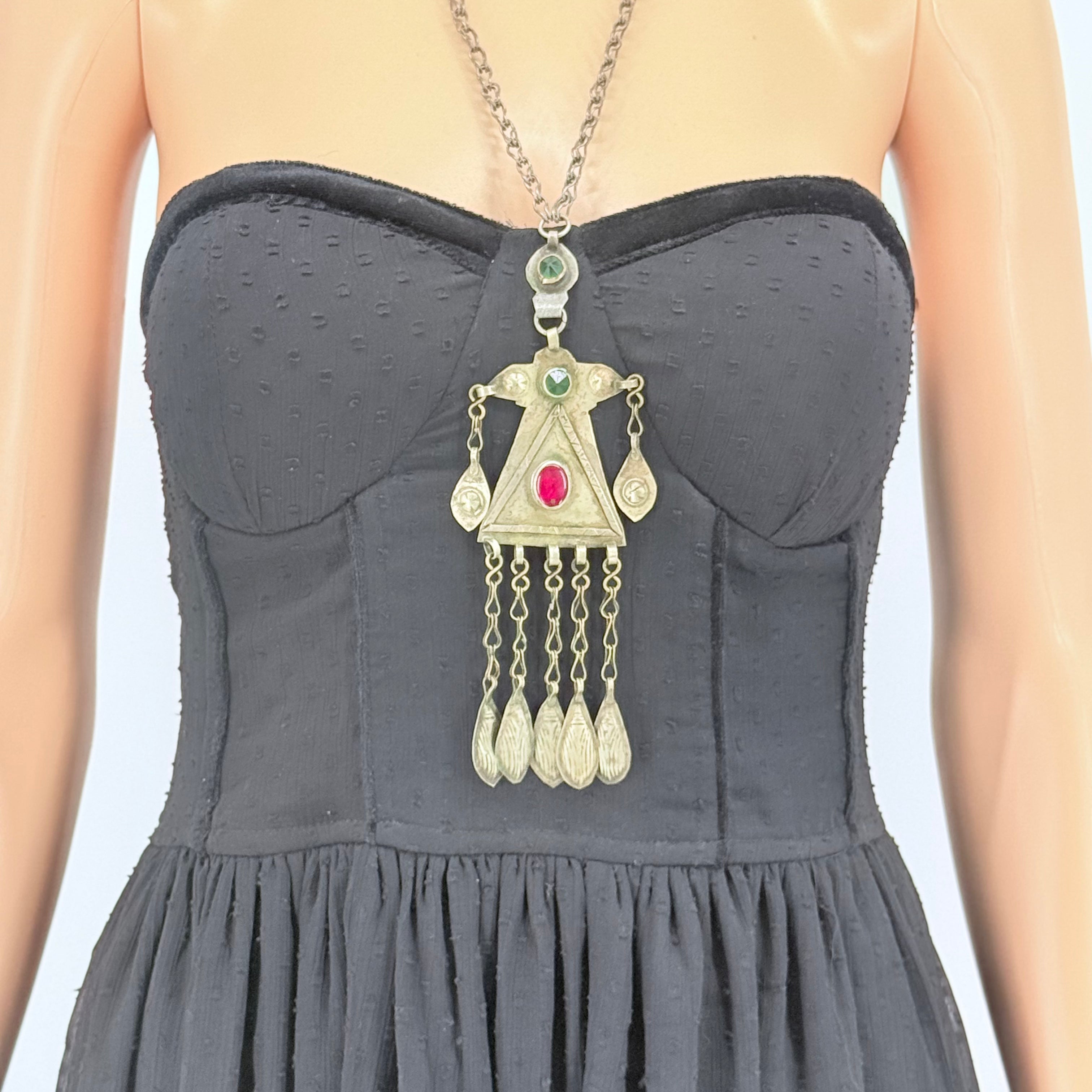 Vintage Afghani  Pendant  Necklace