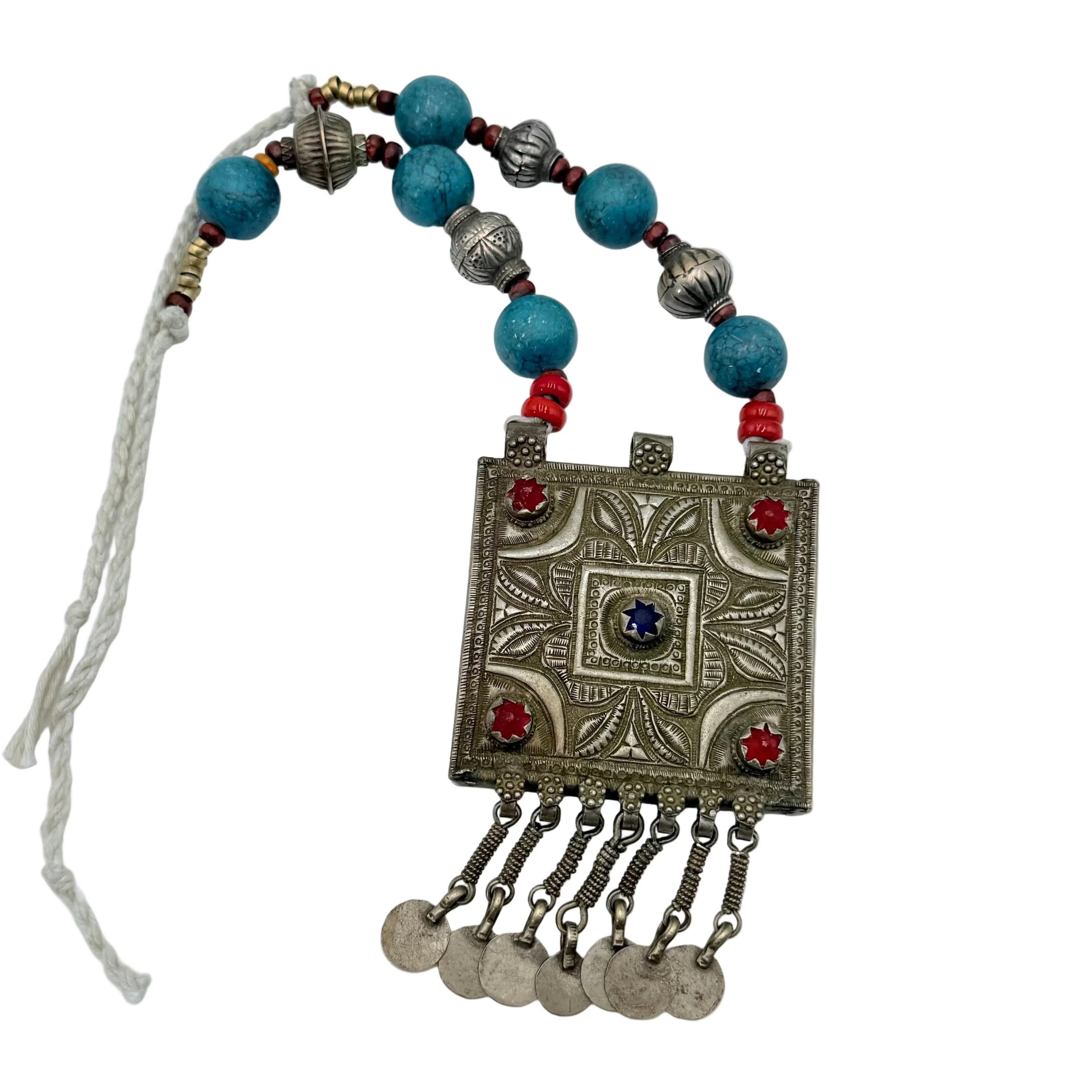 Vintage Beaded Statement Necklace
