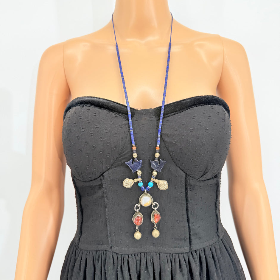 Vintage Afghani Kuchi Pendant Necklace
