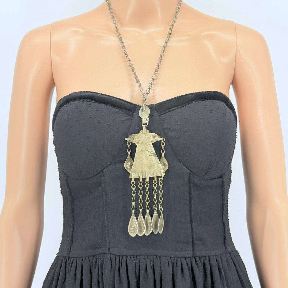 Vintage Afghani  Pendant  Necklace