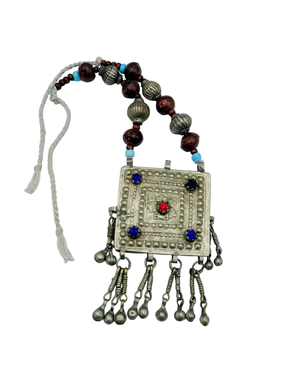 Vintage Afghan  Bohemian Statement Necklace