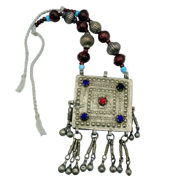 Vintage Afghan  Bohemian Statement Necklace