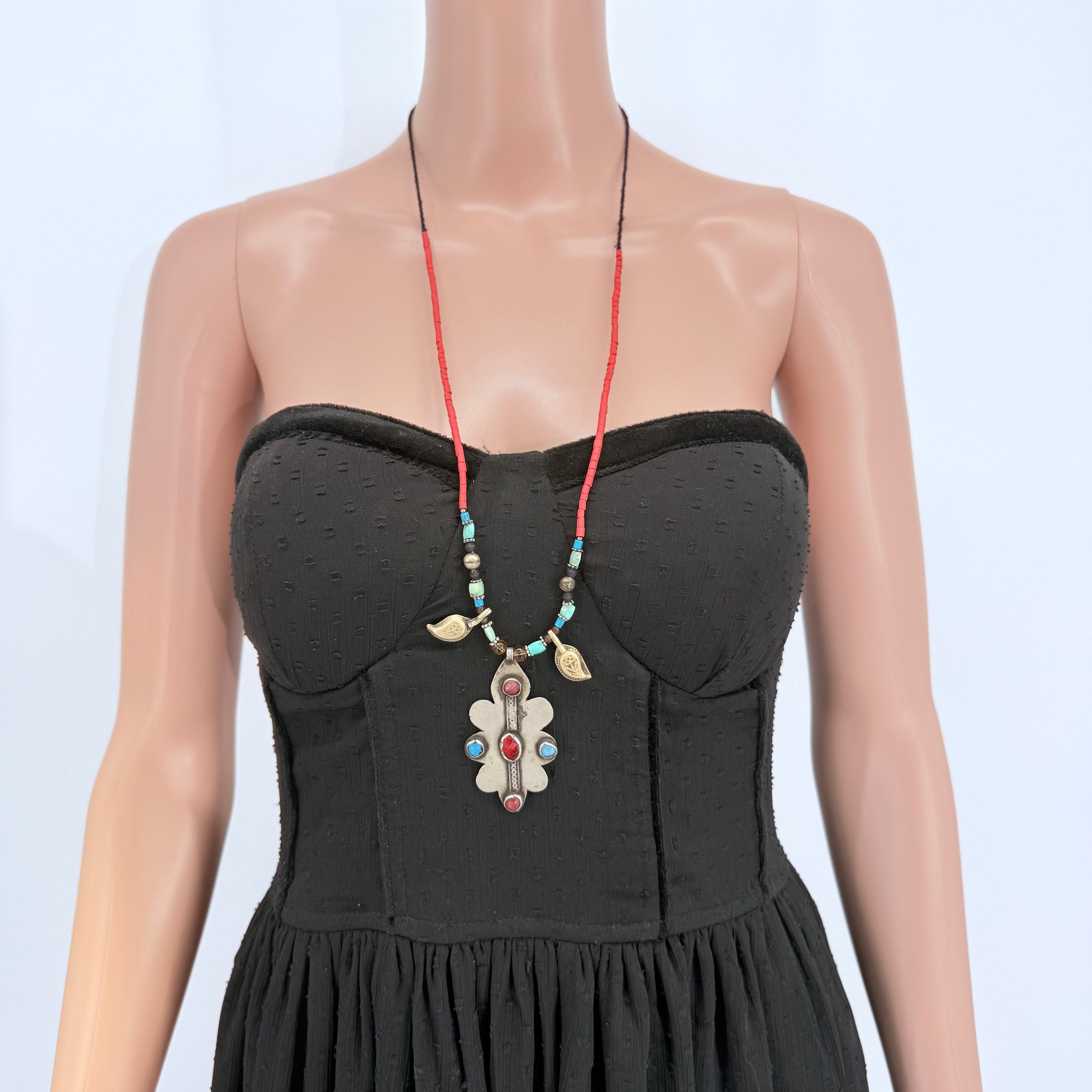 Vintage Afghani Kuchi Pendant Necklace