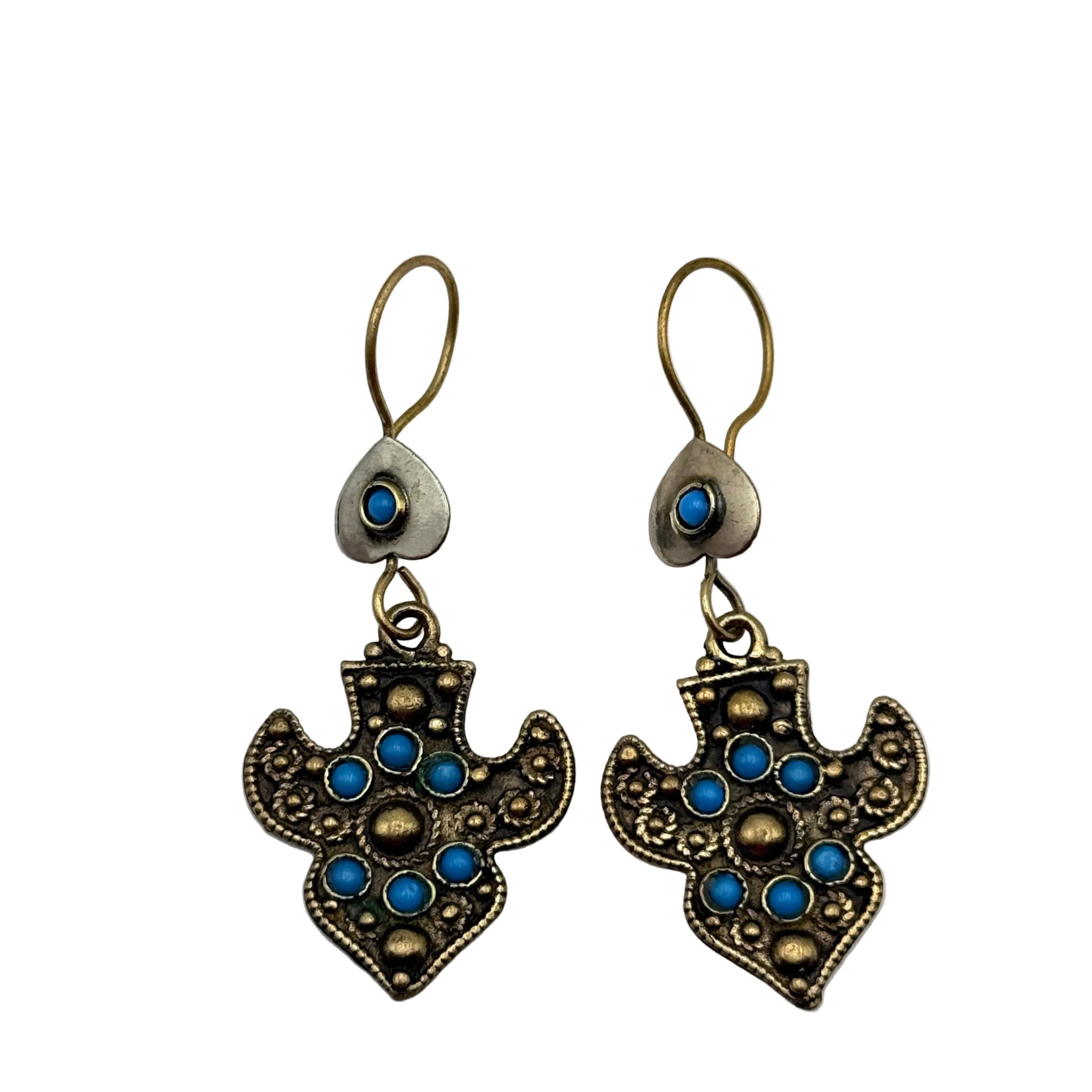 Vintage Afghani Tribal Statement Earrings