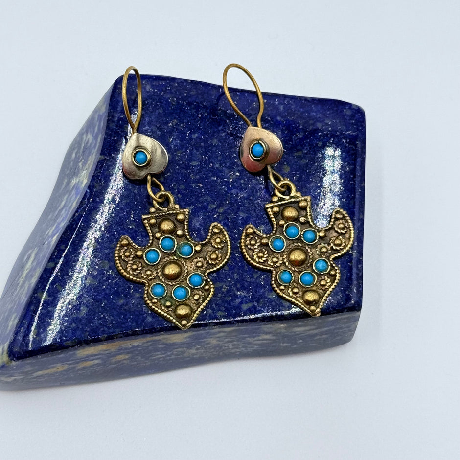 Vintage Afghani Tribal Statement Earrings