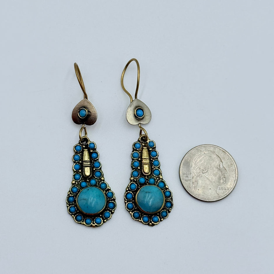 Vintage Afghan Kuchi Handcrated Earrings Set