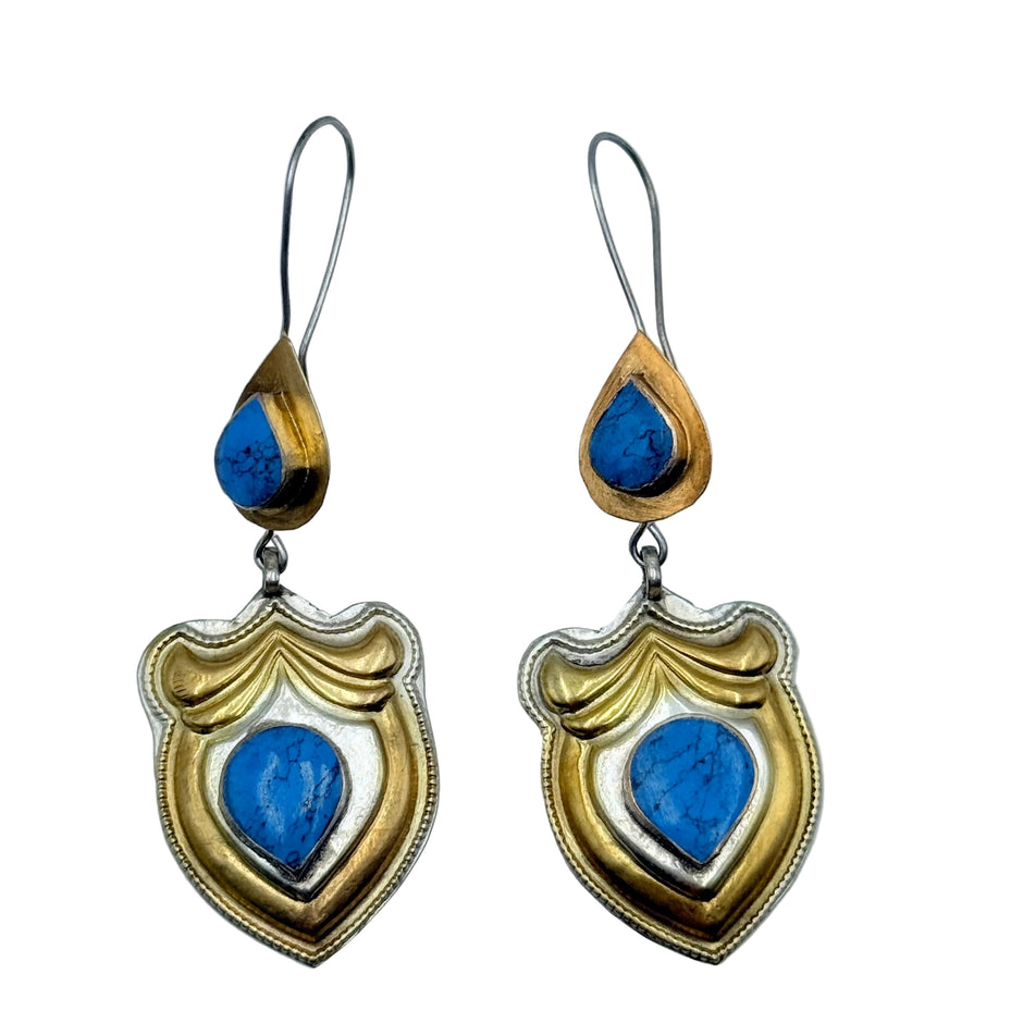 Afghan Vintage Handcrafted Earrings Set