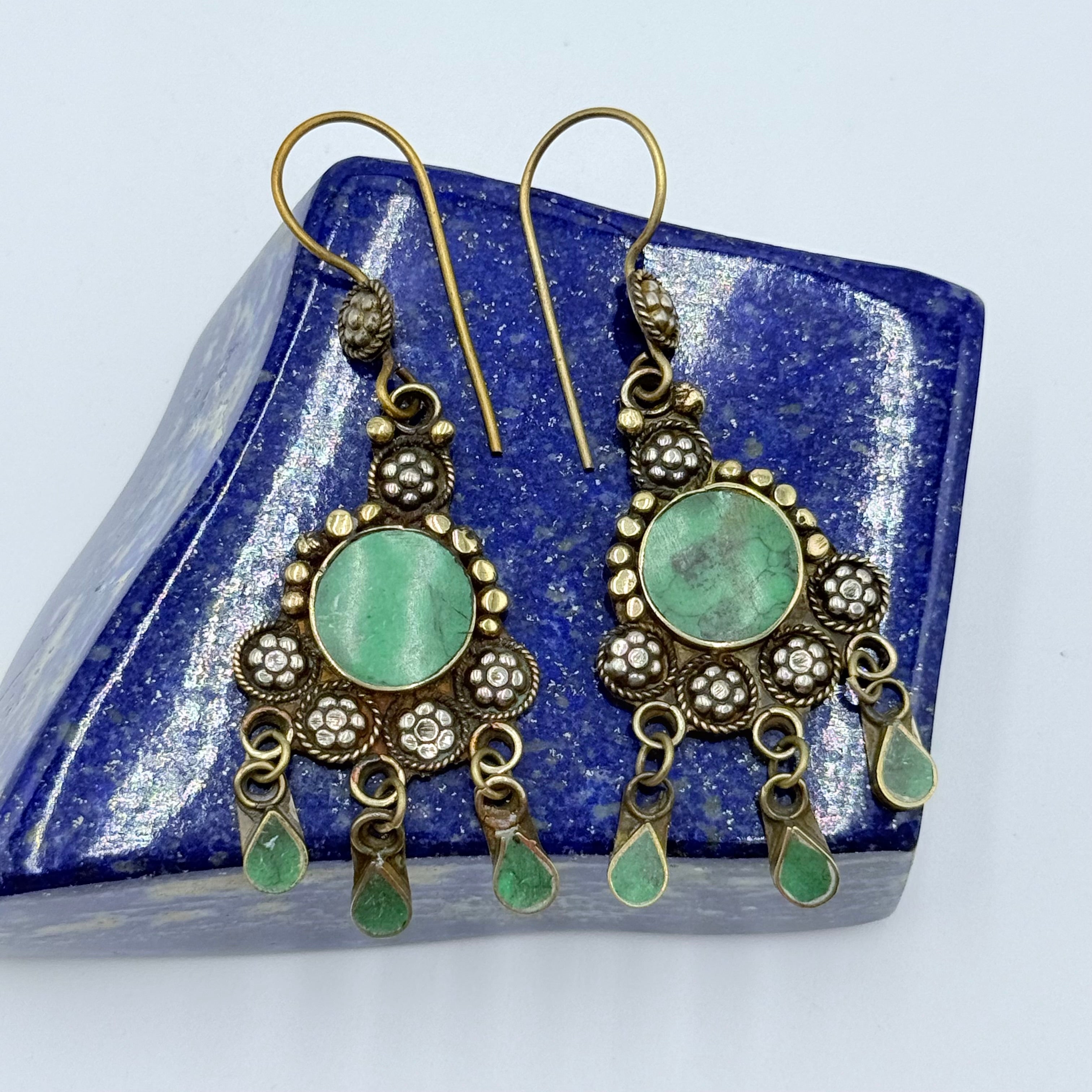 Vintage Afghani Tribal Statement Earrings