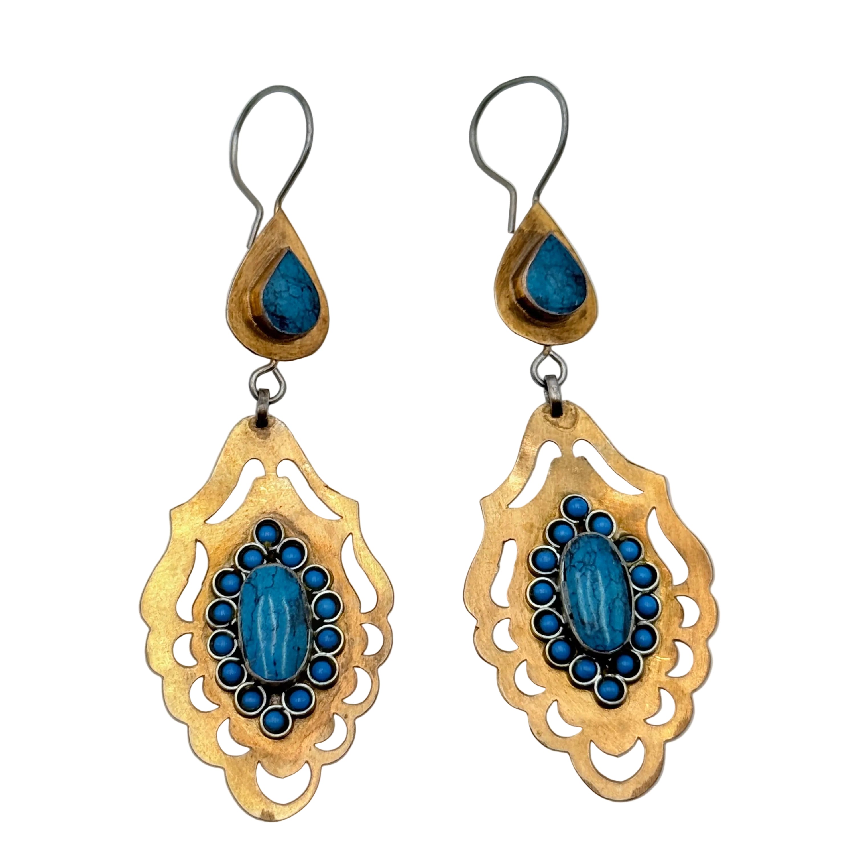 Afghan Vintage Handcrafted Earrings Set