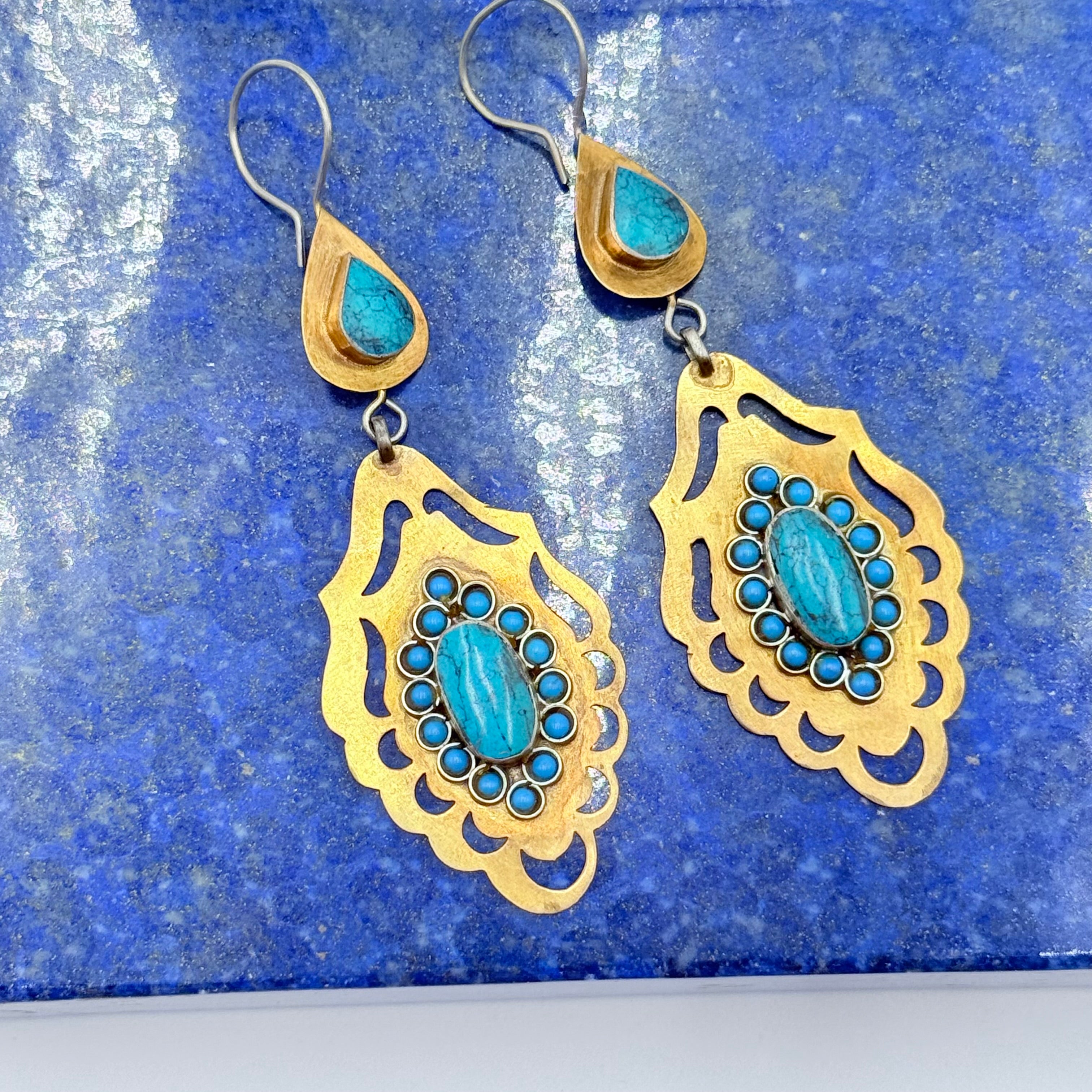 Afghan Vintage Handcrafted Earrings Set
