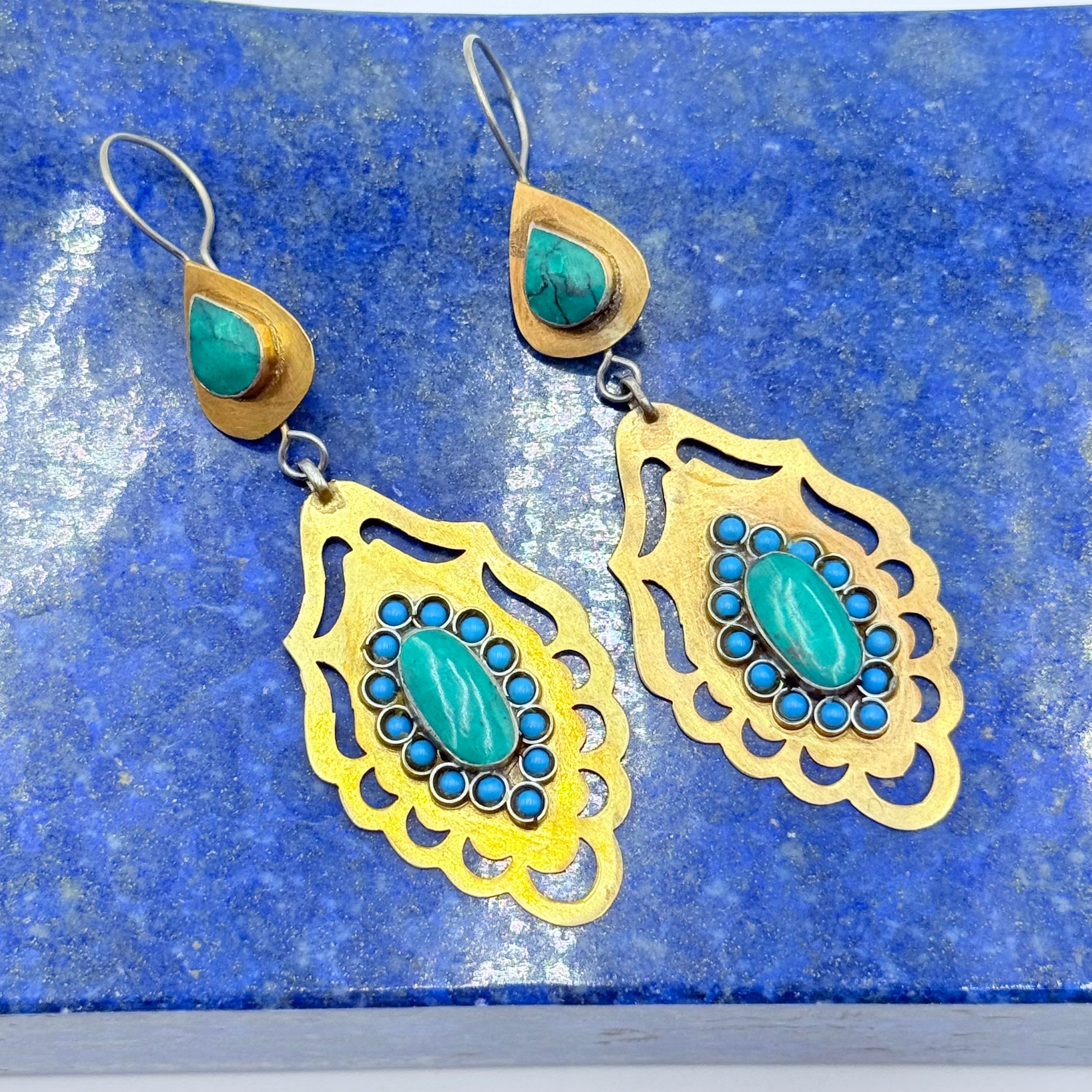 Afghan Vintage Handcrafted Earrings Set