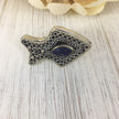 Vintage Afghan Kuchi Adjustable Ring with blue Lapis Stone