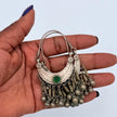 Vintage Handmade Kuchi Hoops Earrings