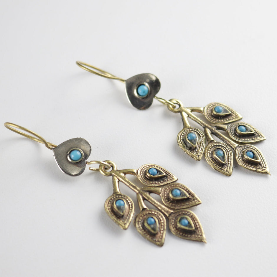 Vintage Afghani Tribal Statement Earrings