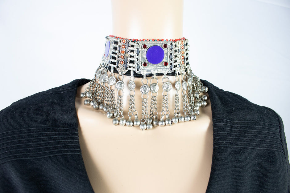 Vintage Style Afghan Choker Necklace