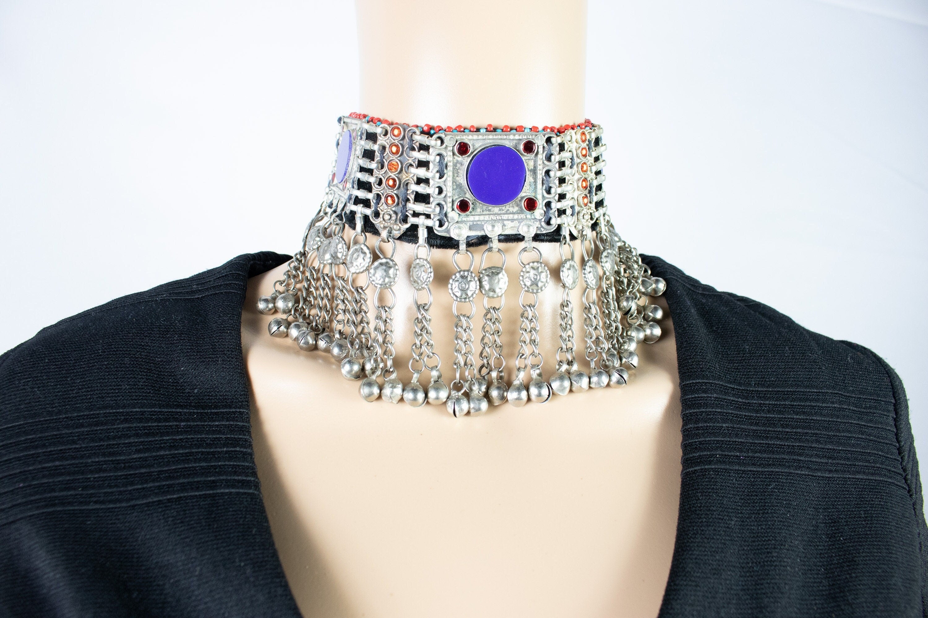 Vintage Style Afghan Choker Necklace